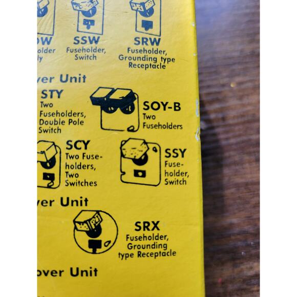 Fusetron SSY - Box-Cover Unit for 4" (inch) Box - NIB NOS - Picture 4 of 6